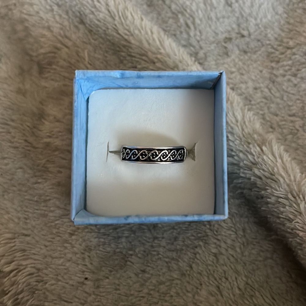 New Sterling Silver Handmade Bohemian Solid Celtic Half Band Minimalist Ring - Picture 3 of 8